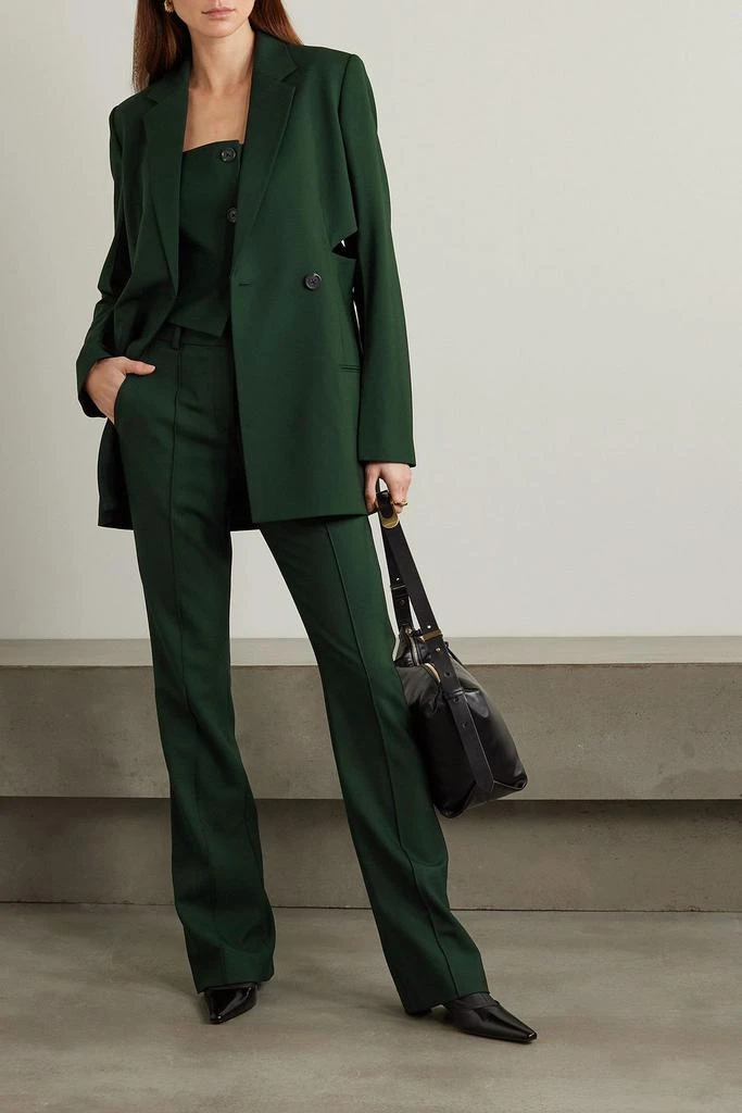 Helmut Lang Slash double-breasted cutout stretch-twill blazer 2