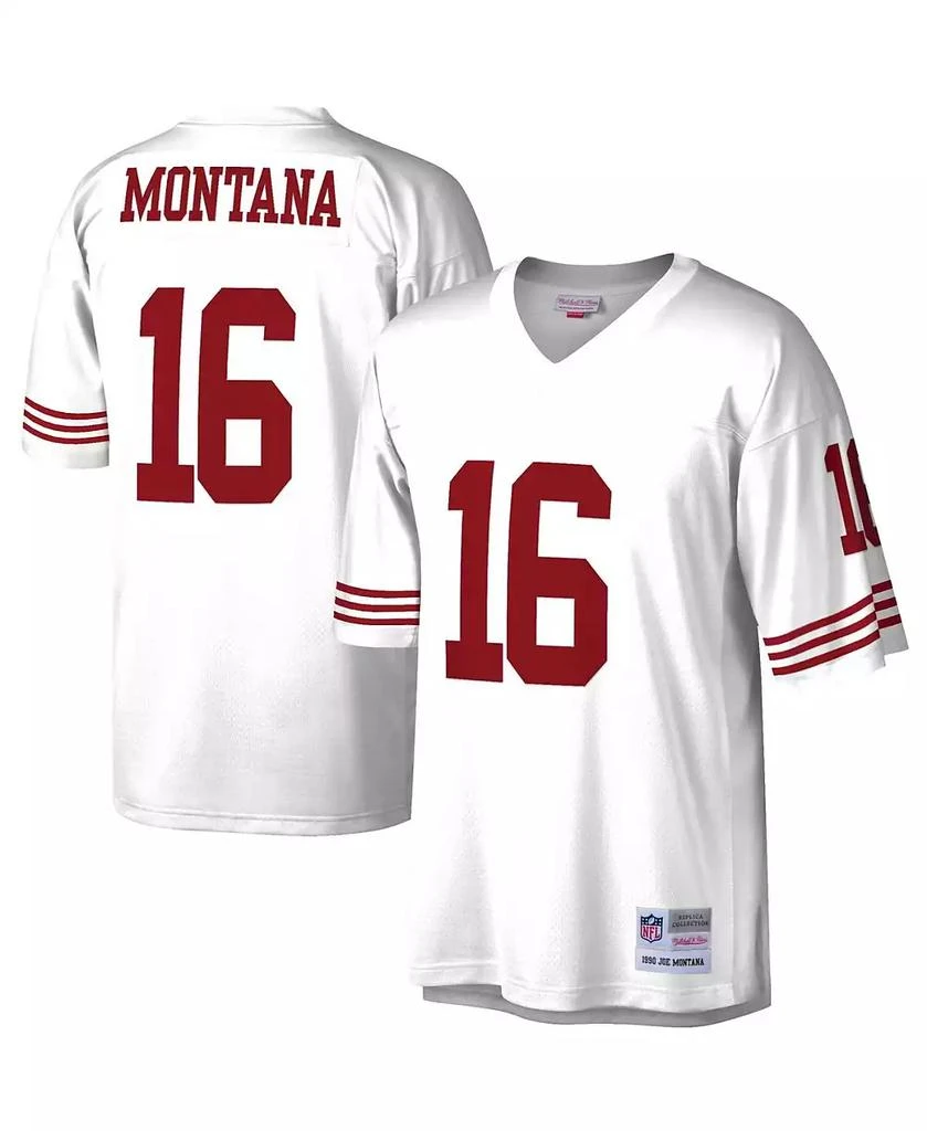 Mitchell and Ness Men's Joe Montana White San Francisco 49ers Legacy Replica Jersey 1