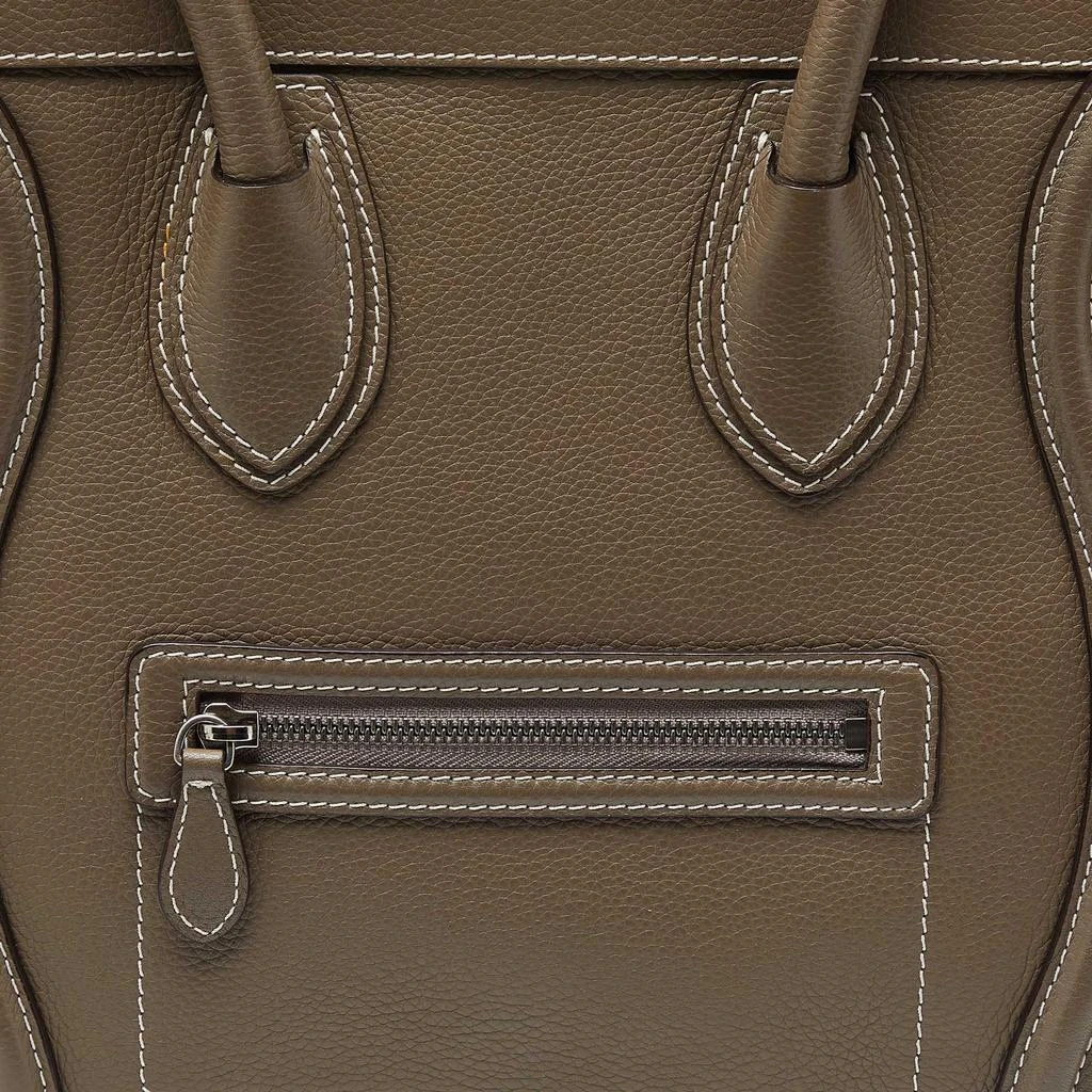 Celine Celine Grey Leather Mini Luggage Tote 5