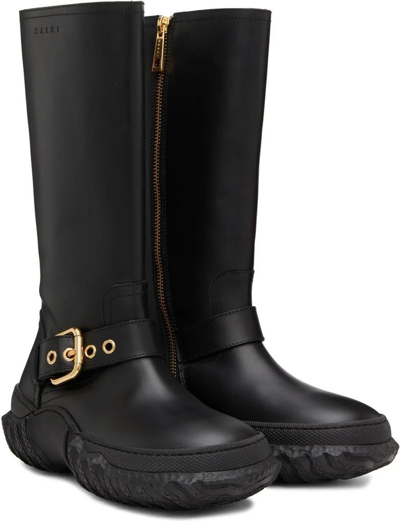 Marni Black Buckle Army Boot 4