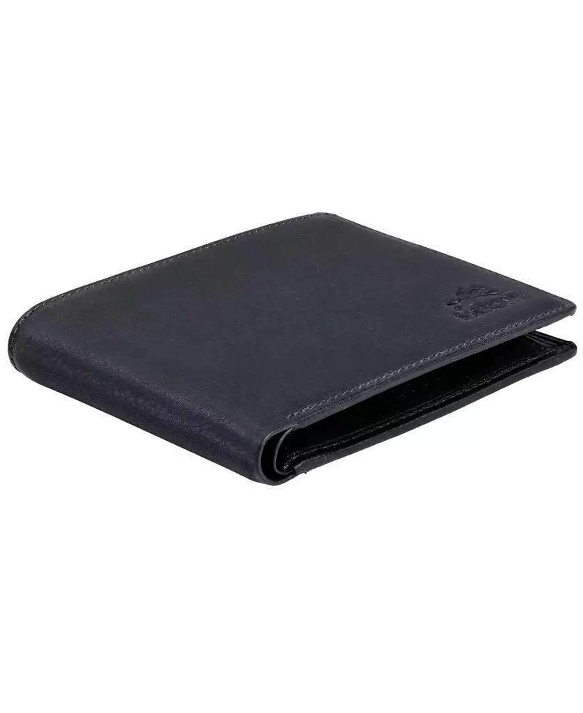 Mancini Leather Goods Men's Monterrey Collection Bifold Wallet with Coin Pocket 5