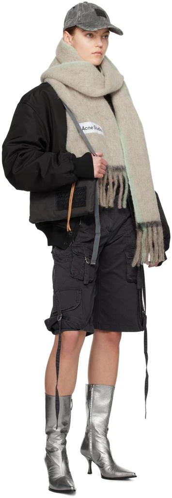 Acne Studios Beige Wool Mohair Scarf 3
