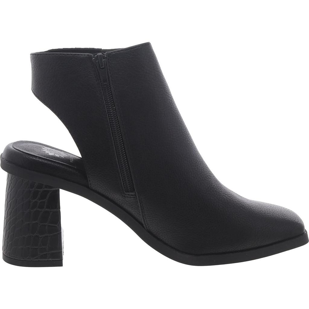 Yellow Box Millar Womens Faux Leather Square Toe Booties