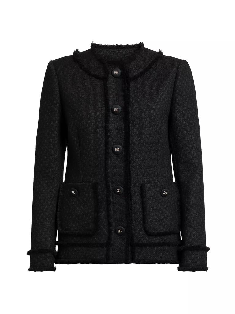 【関税&送料込み】Dolce & Gabbana Wool Blend Tweed Jacket Dolce & Gabbana Wool-Blend Tweed Jacket - Jackets - Free