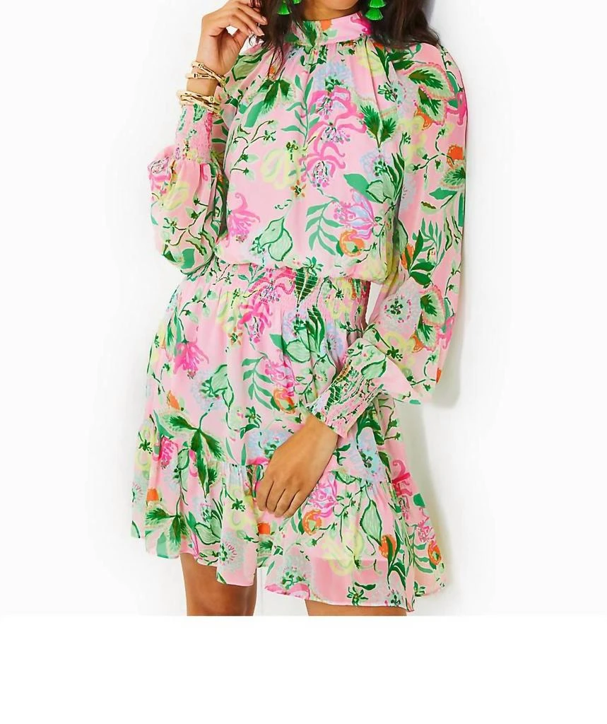 Lilly Pulitzer Ellielynn Long Sleeve Dress In Multi Via Amore Spritzer 1