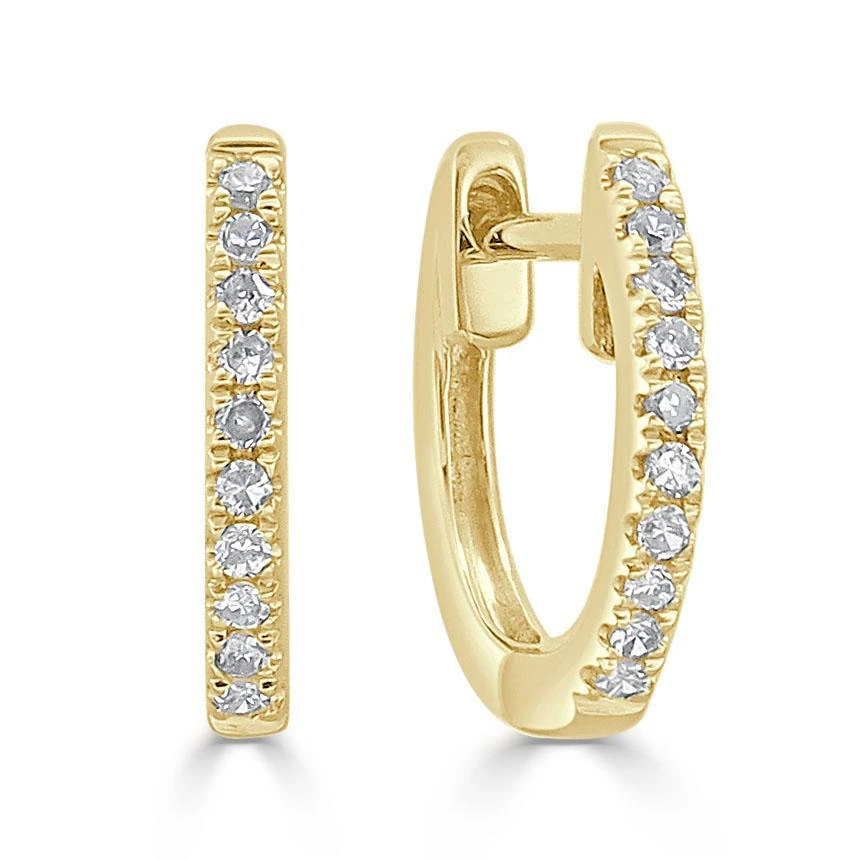 Sabrina Designs 14k Gold & Diamond Huggie Earrings 3