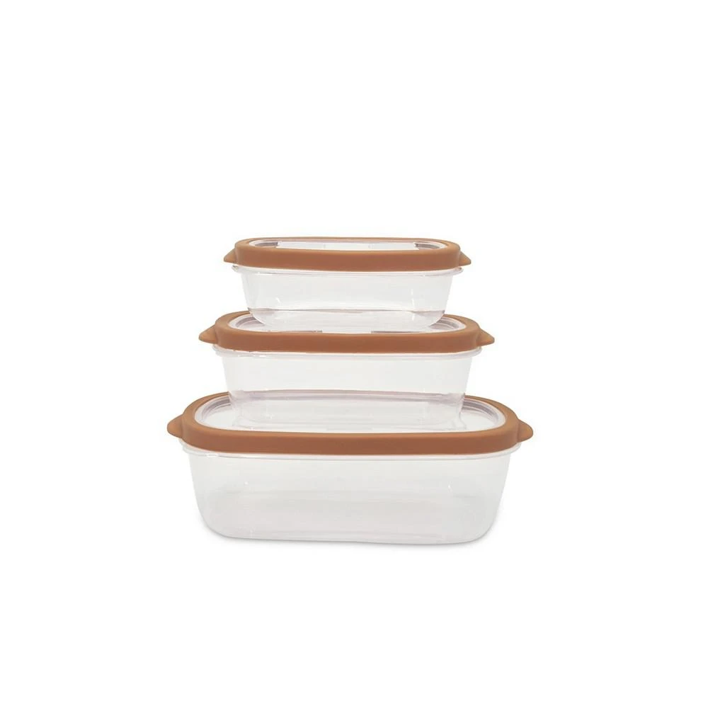Sedona Kitchen Sedona 6 Piece Rectangle Plastic Storage Container Set 1