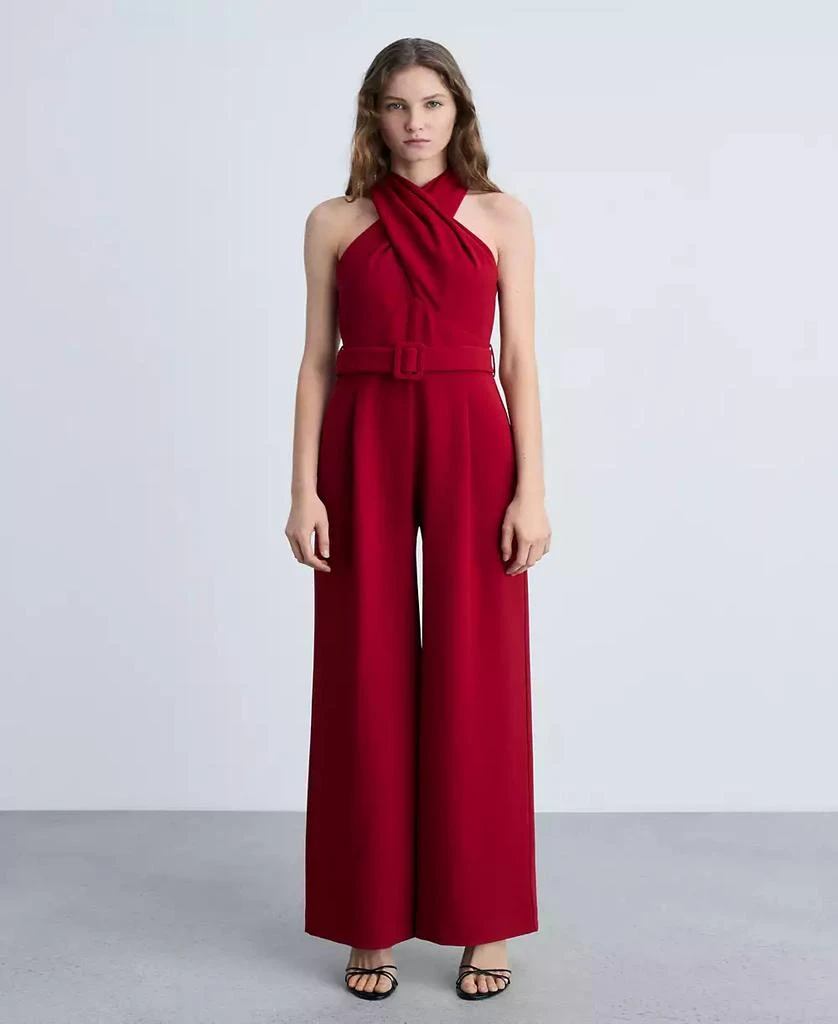 Mango Women's Belt Wrap Jumpsuit 7