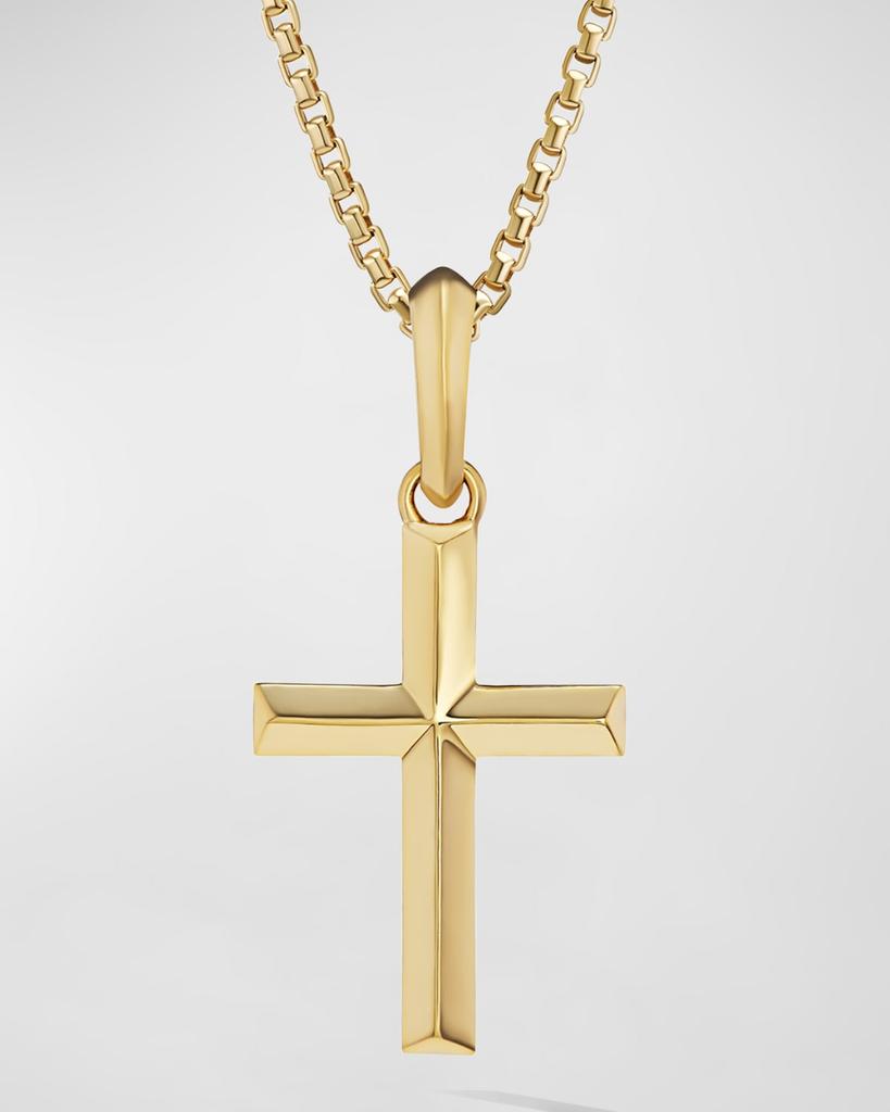 David Yurman Men's Cross Pendant in 18K Gold, 24mm