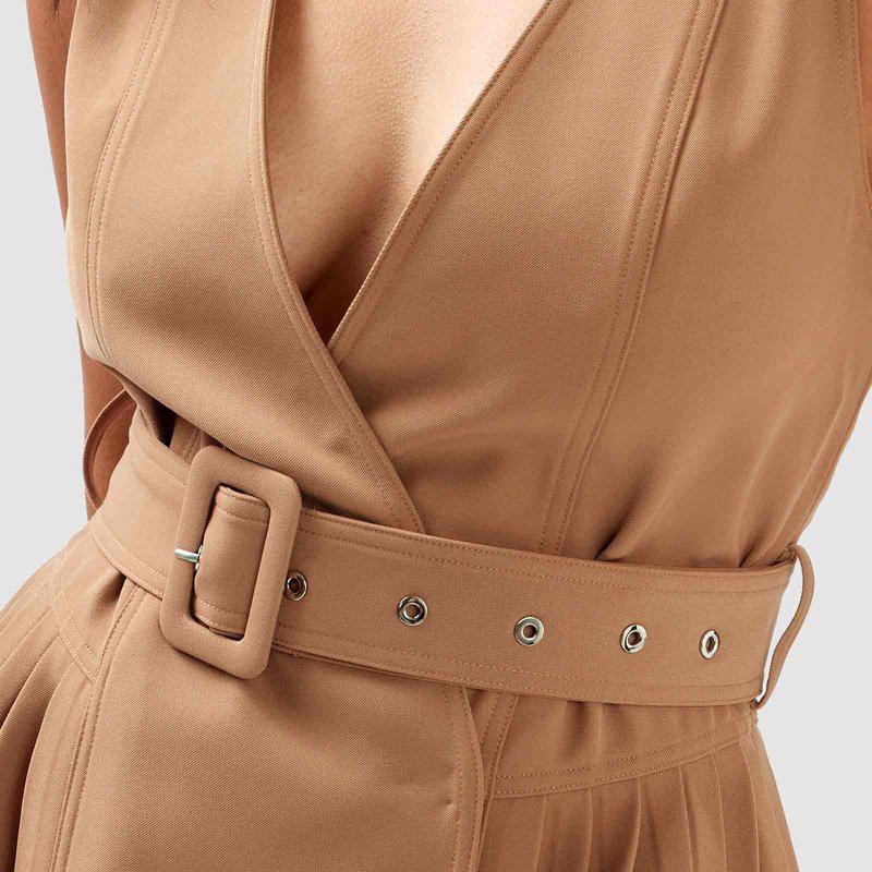 Belle & Bloom Miss Independence Midi Dress Camel