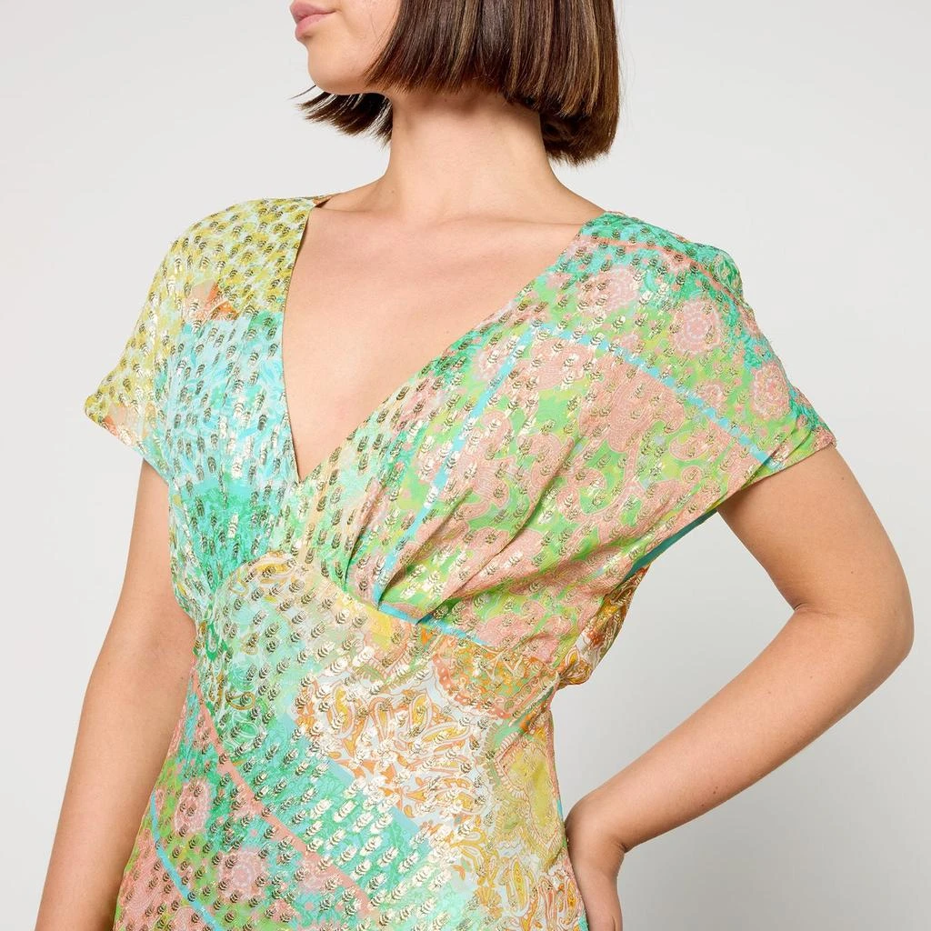 Never Fully Dressed Never Fully Dressed Elodie Satin-Jacquard Dress 3