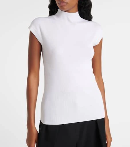 Jardin des Orangers Ribbed-knit high-neck wool top 5