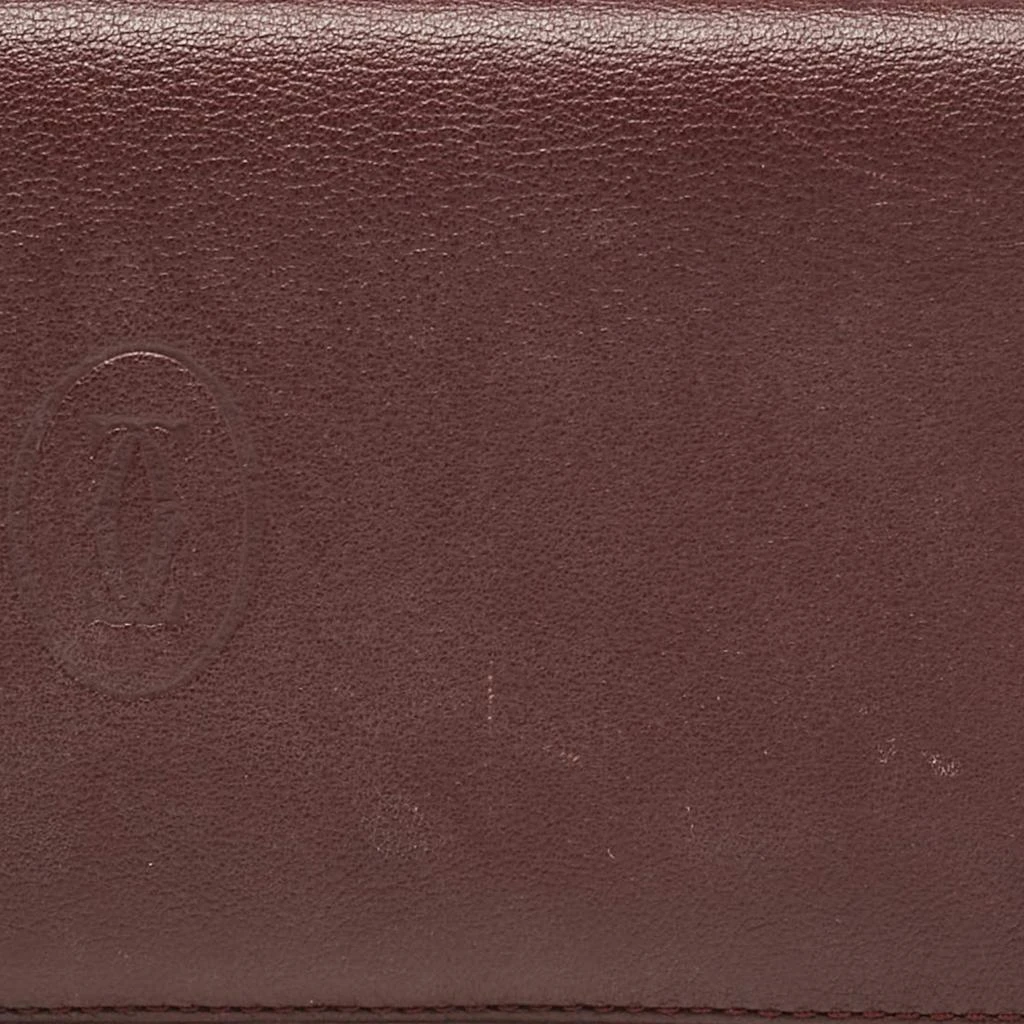 Cartier Cartier Burgundy Leather Must de Cartier Long Bifold Wallet 5