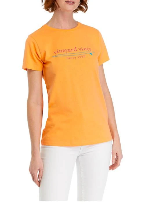 Vineyard Vines Vines Womens Short Sleeve Logo Graphic T Shirt 1