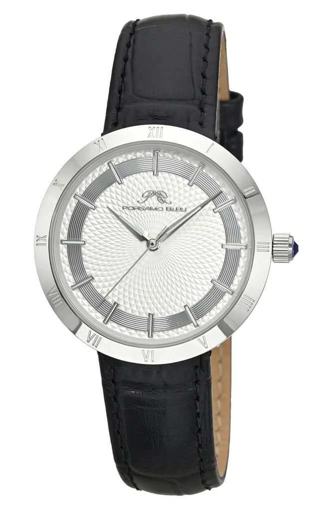  Monroe Leather Strap Watch