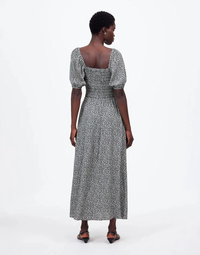 Madewell Smocked Puff-Sleeve Midi Dress in Floral 4