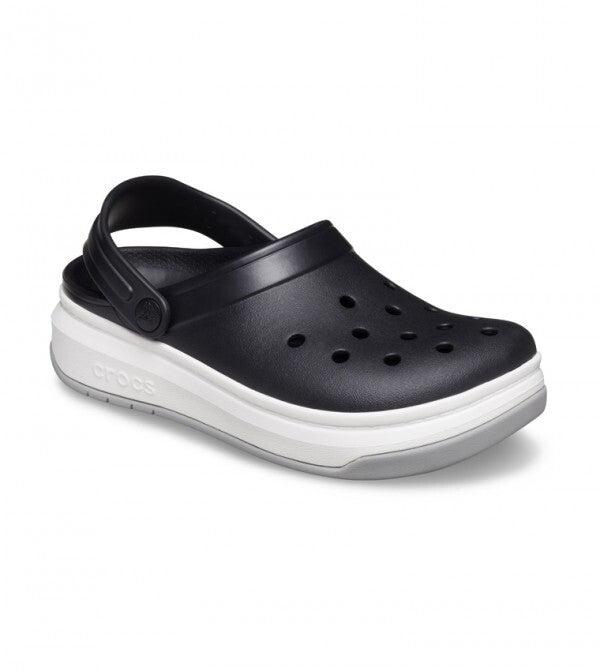 Crocs band Full Force 206122-066 Clog Men's 9 Black Platform Shoes ERK1501