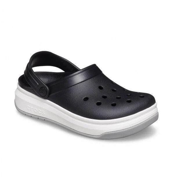 Crocs band Full Force 206122-066 Clog Men's 9 Black Platform Shoes ERK1501 1