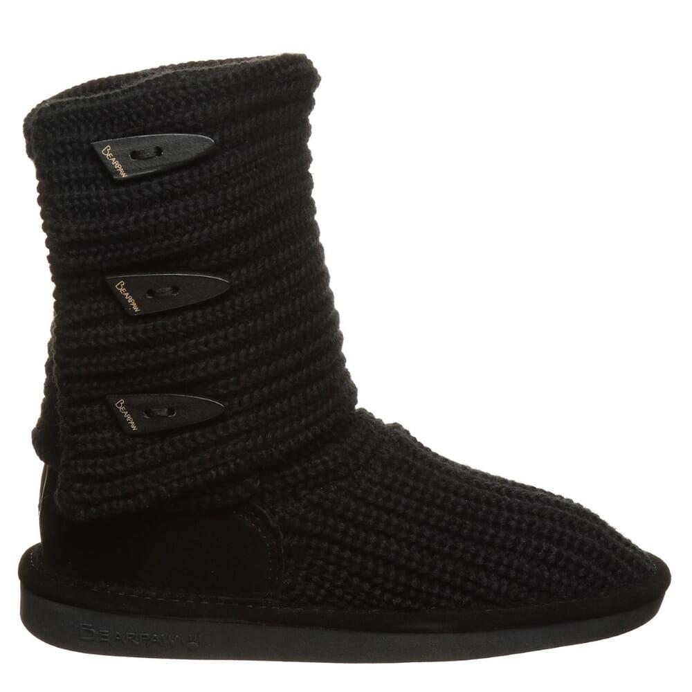 BEARPAW Bearpaw Knit Tall Black  658W-011 Women's