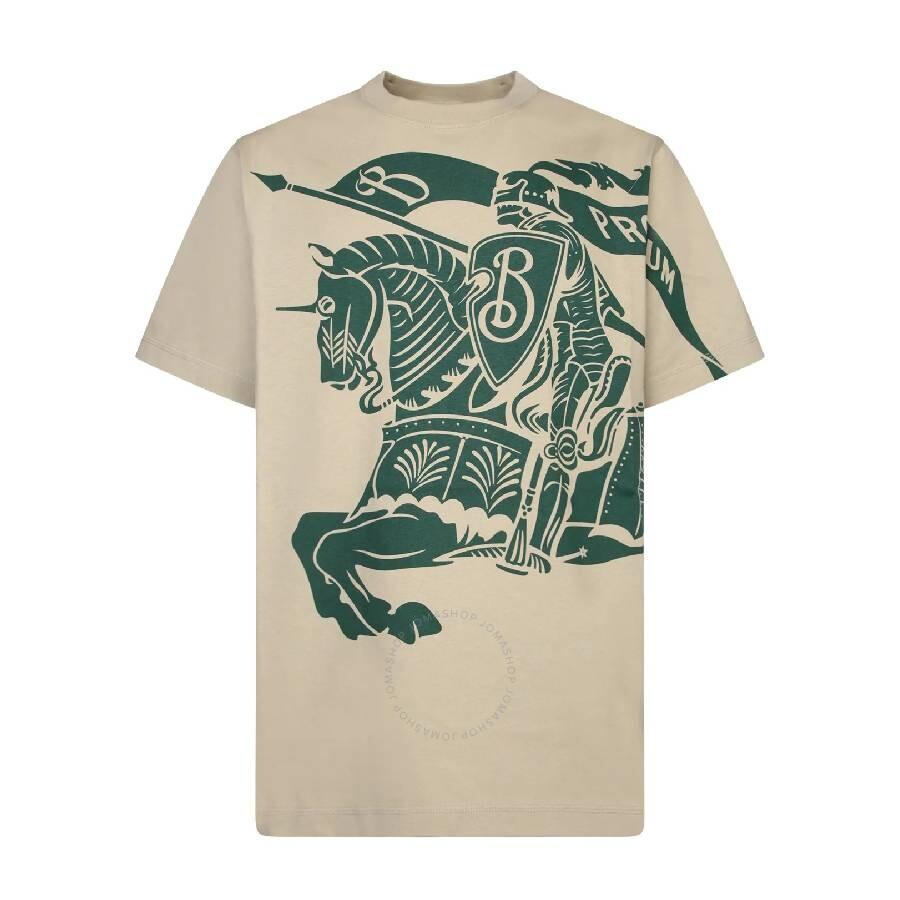BURBERRY Cream Cotton Tシャツ 0400020632375_LICHEN?wid=600&