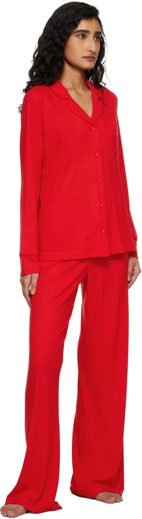 SKIMS Red Soft Lounge Sleep Pyjama Set 5