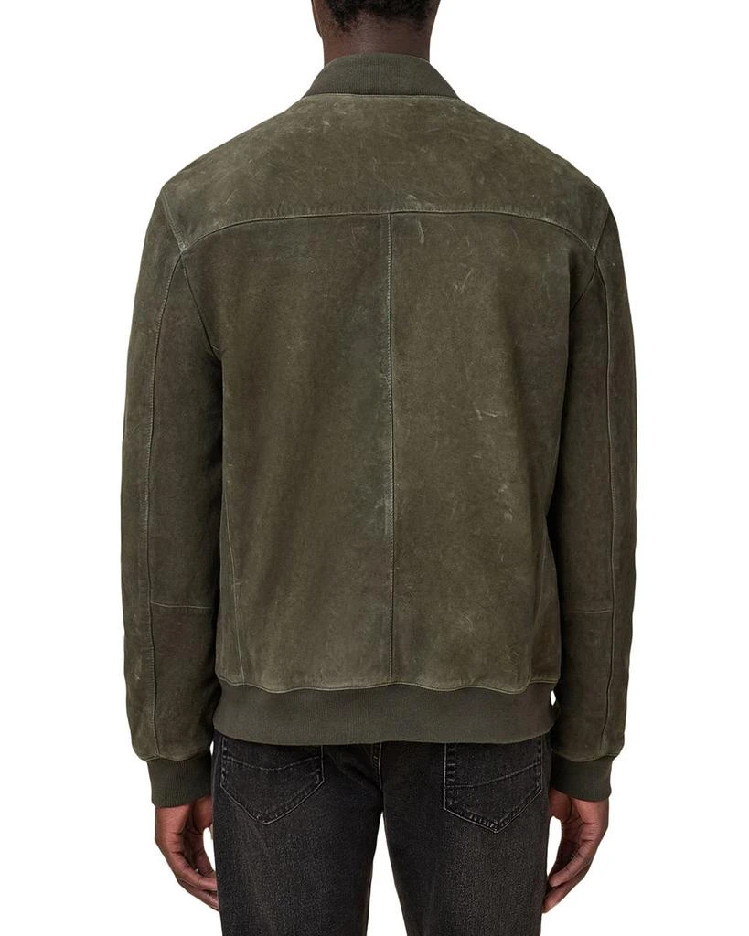 ALL SAINTS Buckley Regular Fit Waxed Goat Suede Bomber Jacket 4