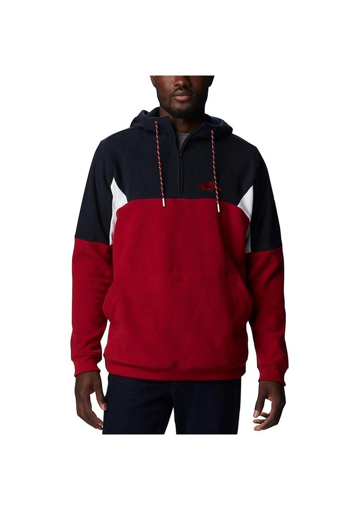Columbia NCAA Arkansas Razorbacks Lodge Quarter-Zip Hoodie