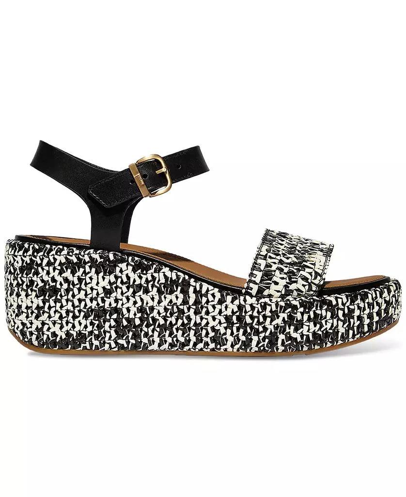 FitFlop Women's Platform Woven Wedge Sandals 2