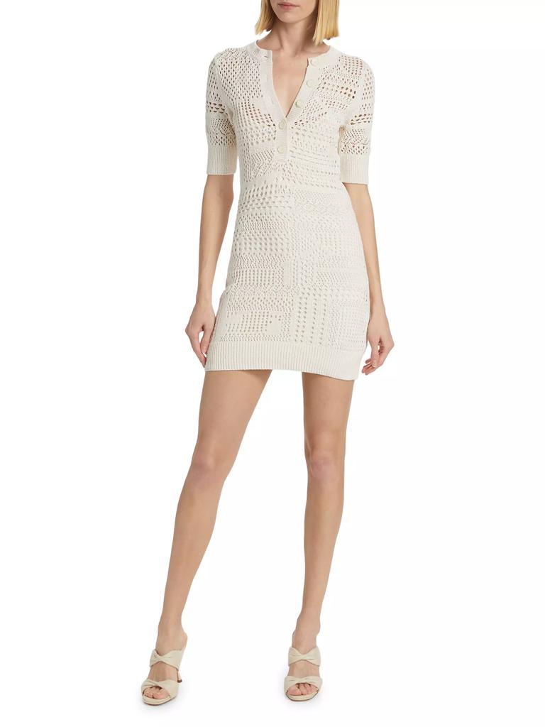 A.L.C. Corinne Knit Cotton-Blend Minidress