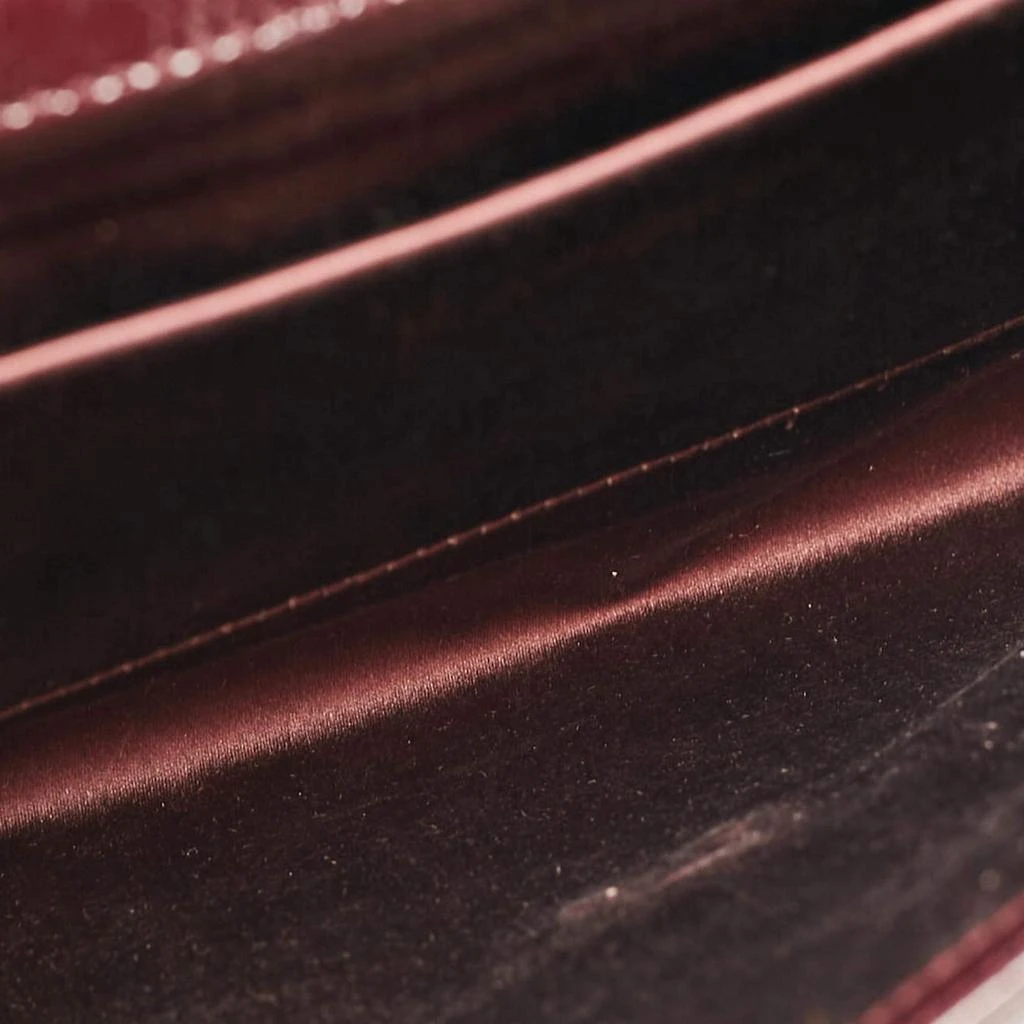 Yves Saint Laurent Yves Saint Laurent Burgundy Patent Leather Belle De Jour Clutch 9