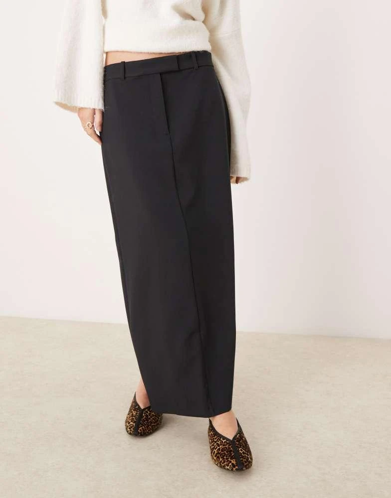 Abercrombie & Fitch Abercrombie & Fitch column maxi skirt in black 2