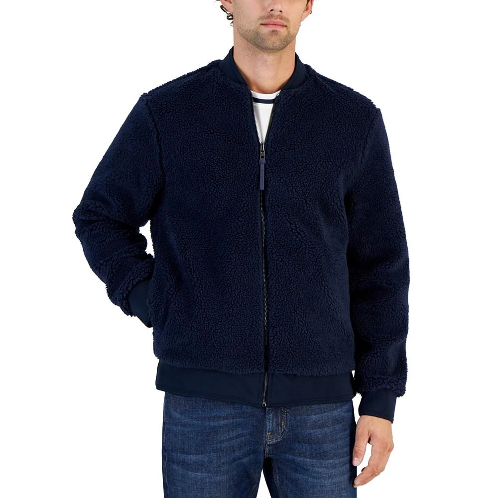 Michael Kors Men's Fleece Reversible Zip-Front Jacket 4