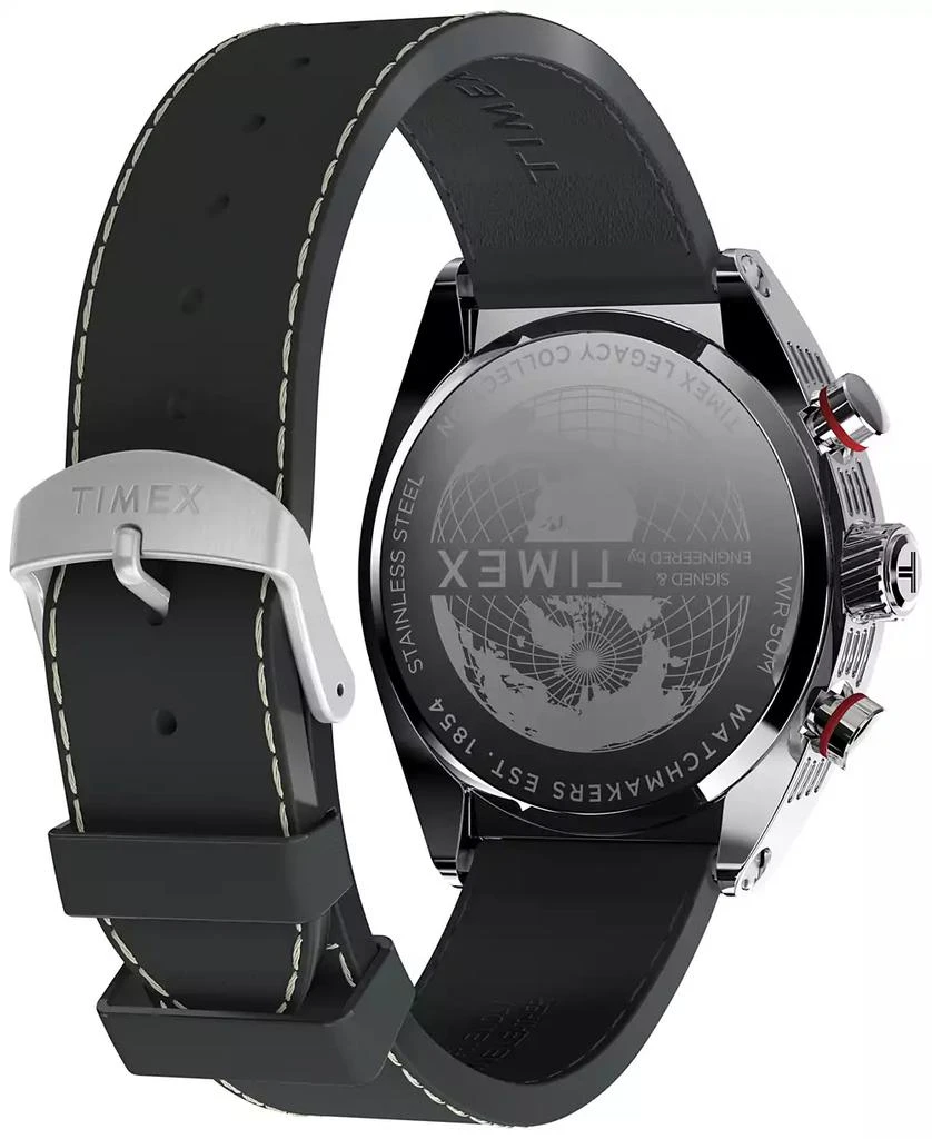 Timex Men's Quartz Analog Brown Leather Watch, 42mm 5