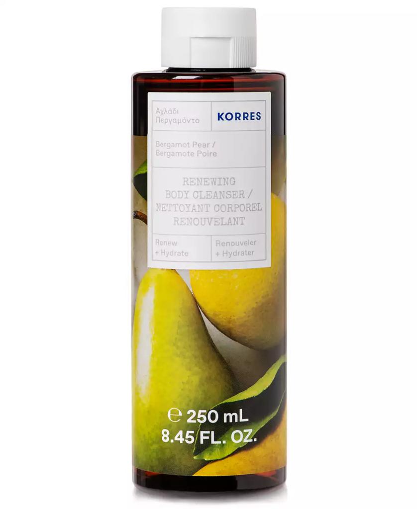 KORRES Bergamot Pear Renewing Body Cleanser, 8.45-oz.