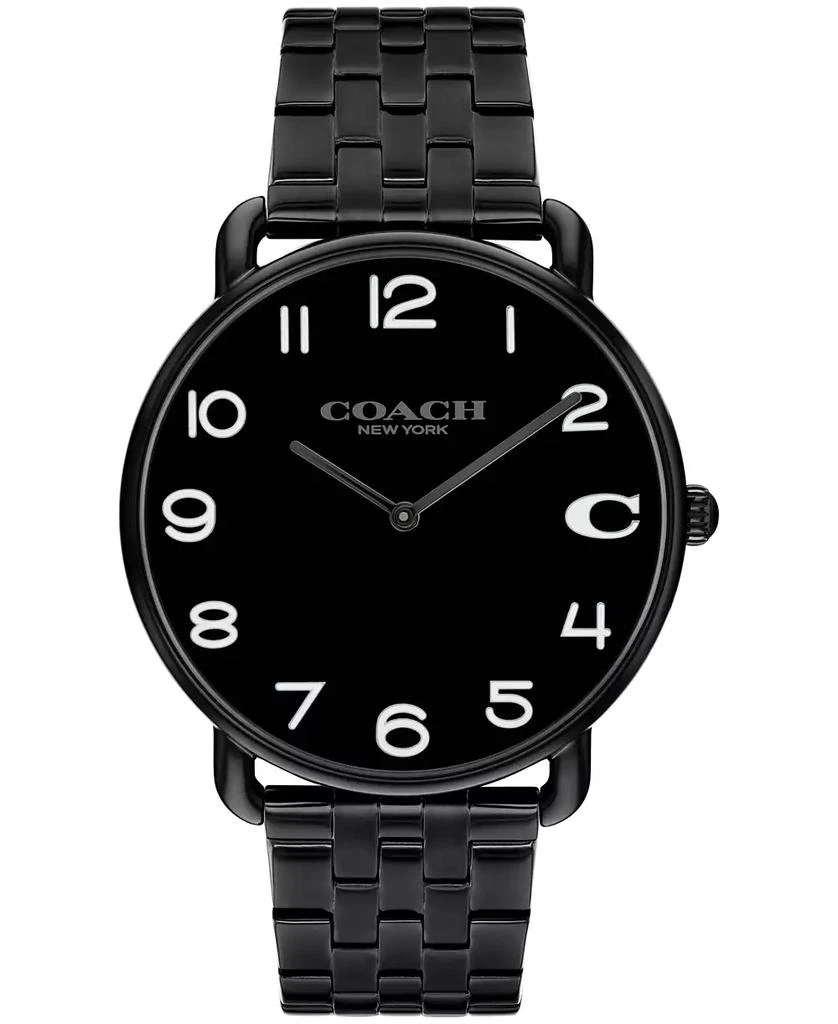 Coach Men's Elliot Black Stainless Steel Bracelet Watch 40mm 1