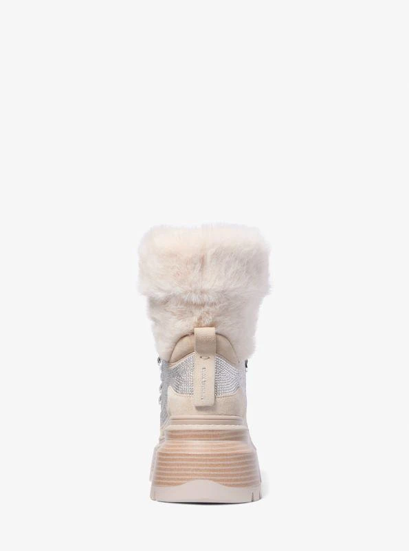 Michael Kors Shiloh Embellished Mixed-Media Boot 3