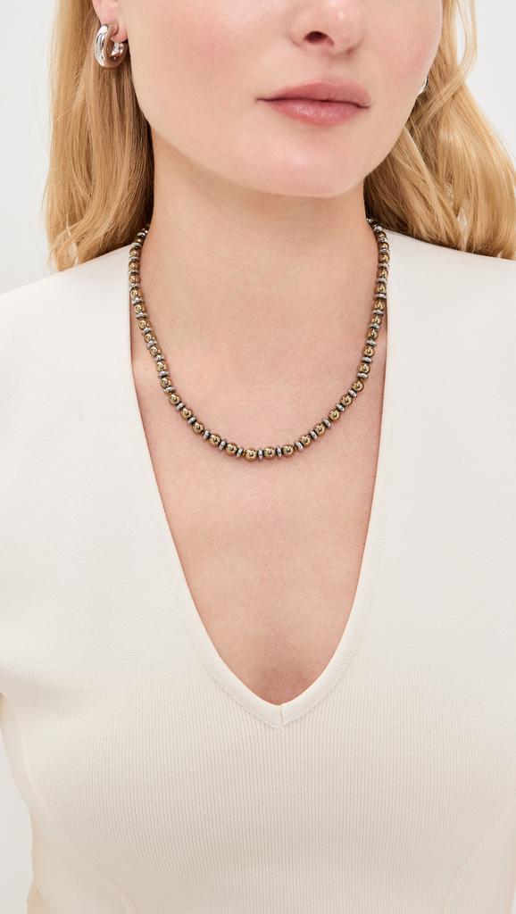 Jia Jia Mixed Metal Hematite Necklace