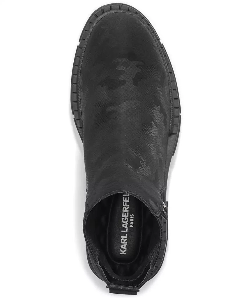 Size 10 Men\'s KARLLAGERFELD PARIS  Black Camouflage Boots RETAIL 195$ KARL LAGERFELD PARIS Karl Lagerfeld Men main image 2