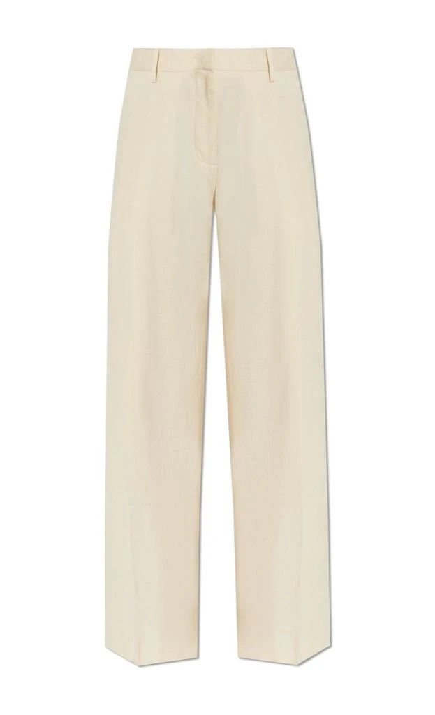 Helmut Lang Helmut Lang Double Pleated Straight Leg Trousers 1