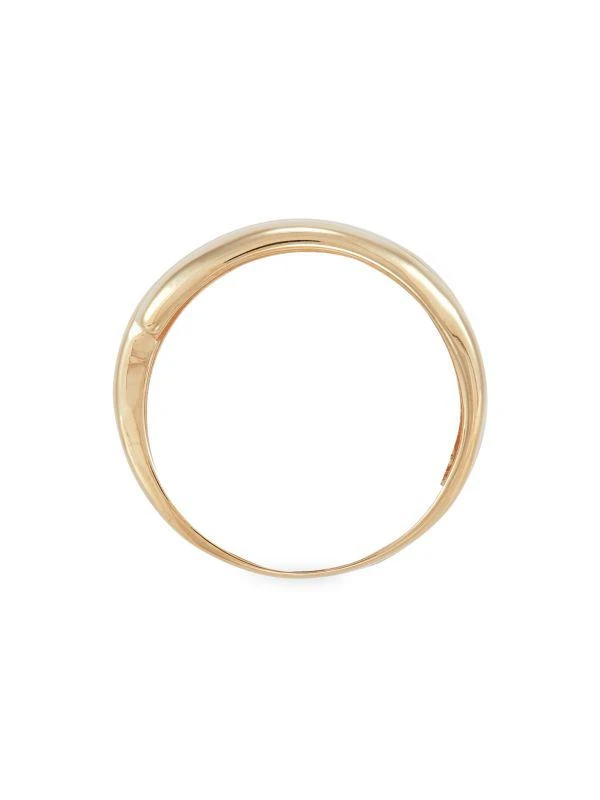 Saks Fifth Avenue 14K Yellow Gold Ribbed Ring 2
