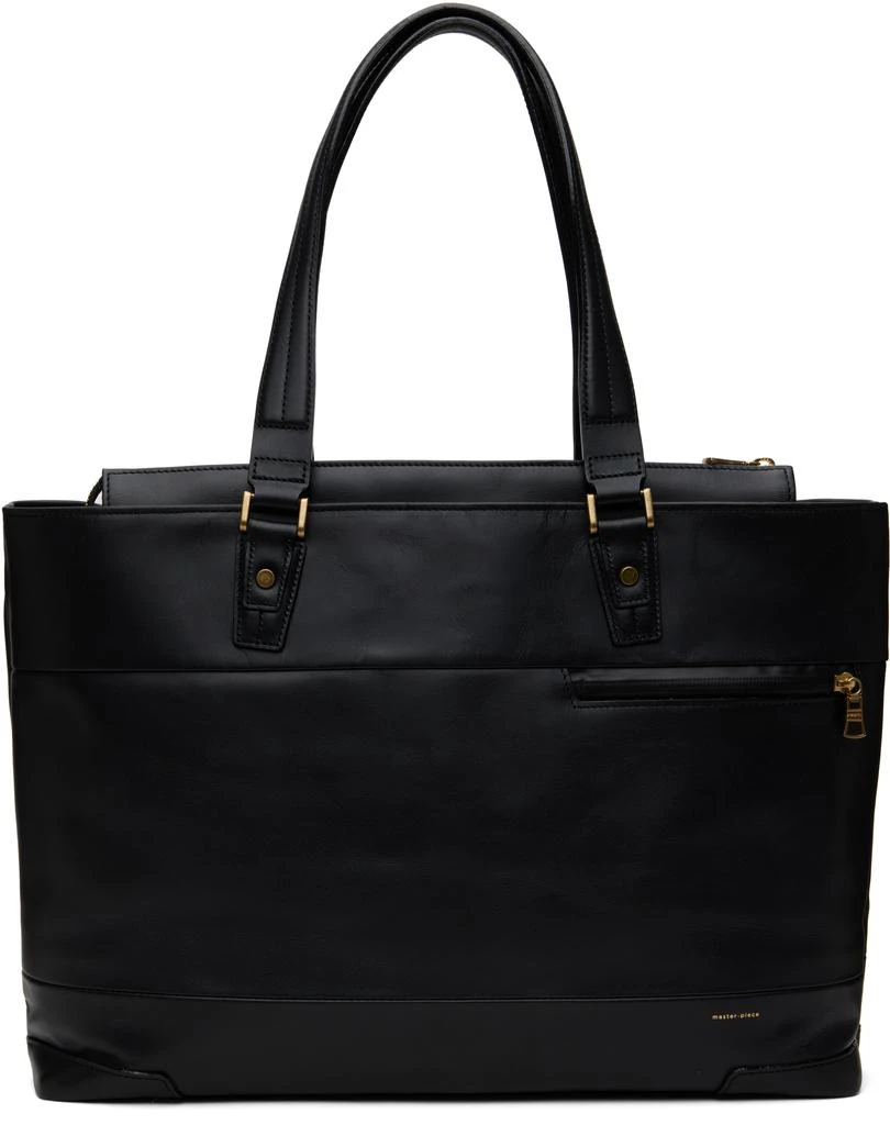 master-piece Black Gloss Briefcase 1