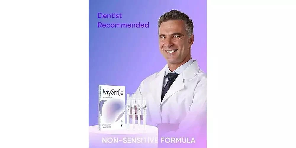 MySmile 4Pcs 35% Non-Sensitive Teeth Whitening Gel Refill Pack Kit for Whitening Teeth, Mint Flavor Teeth Whitener (Not Include LED Mouth Tray) 3