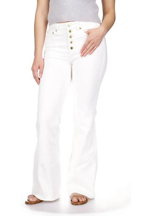 Michael Kors Michael Kors Womens High Rise Selma Flare Jeans 1