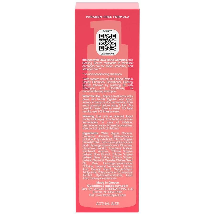OGX Protect Bond Protein Repair Sealing Hair Serum 6