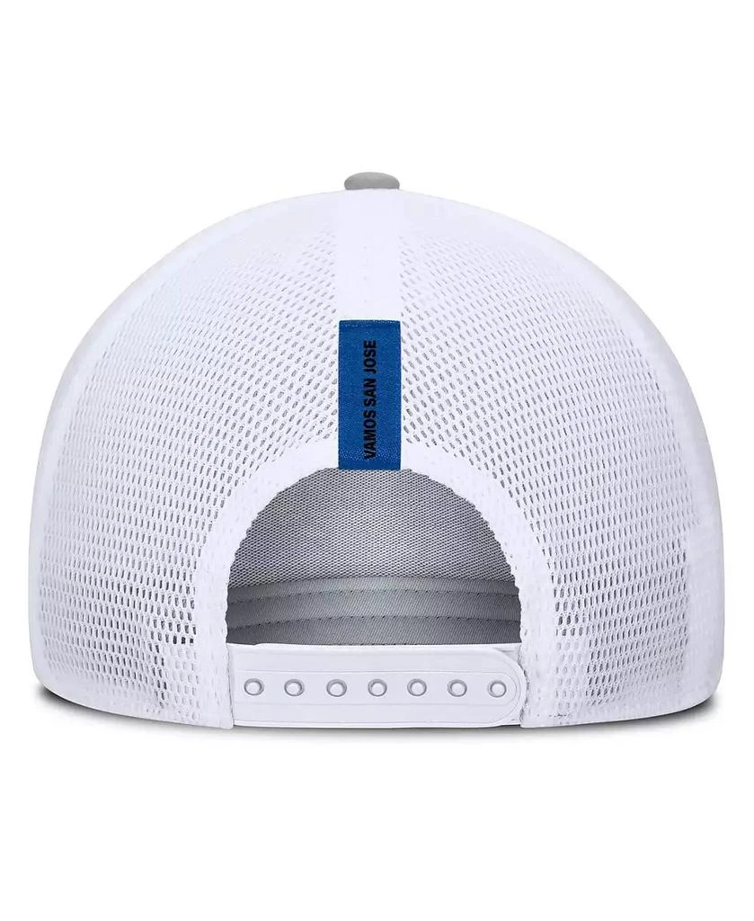 Fanatics Men's Heather Gray San Jose Earthquakes Low Block Trucker Adjustable Hat 4