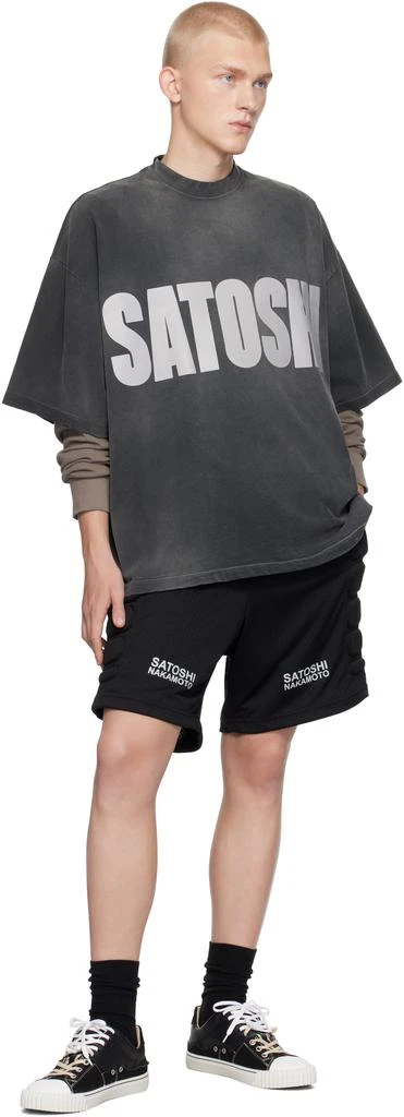 Satoshi Nakamoto Black Mesh Moto Shorts 4