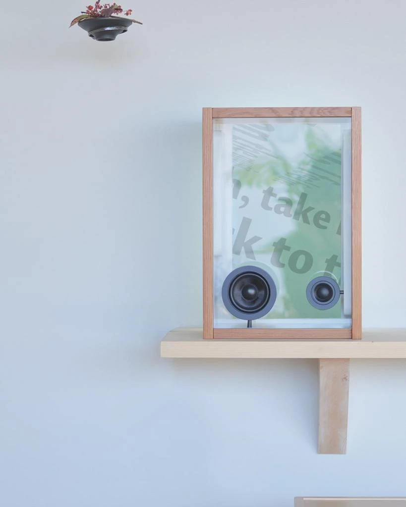 COTODAMA Lyric Speaker Box, Oak Wood 4