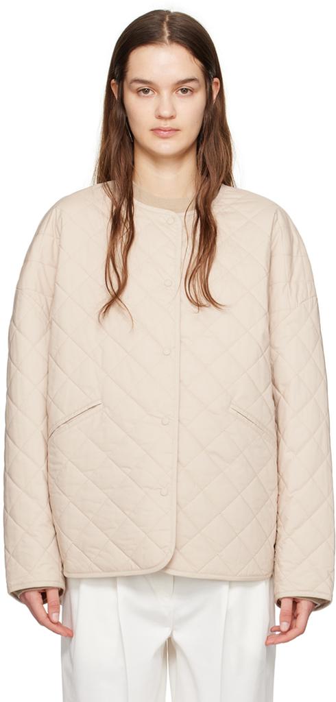 Totême Beige Quilted Jacket