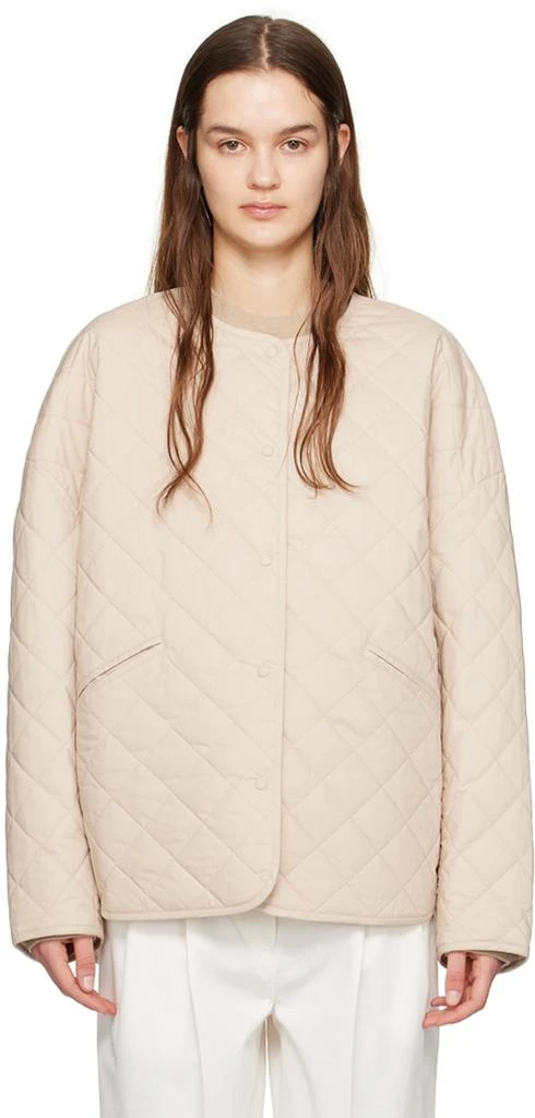 Totême Beige Quilted Jacket 1