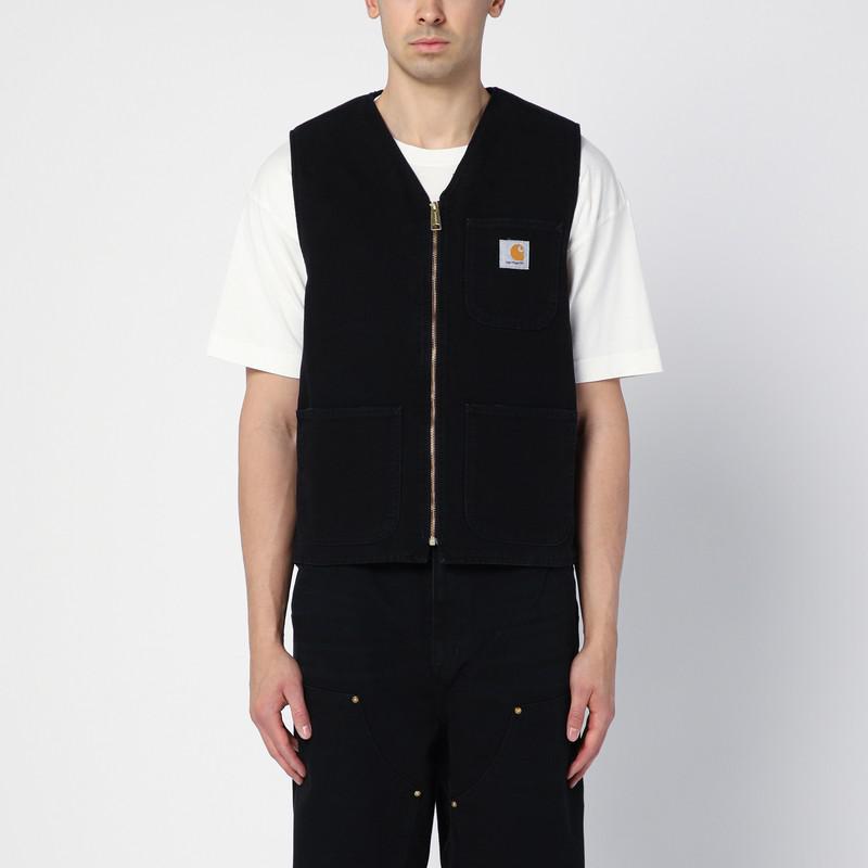 Carhartt WIP Arbor Vest Black cotton waistcoat - T-Shirts